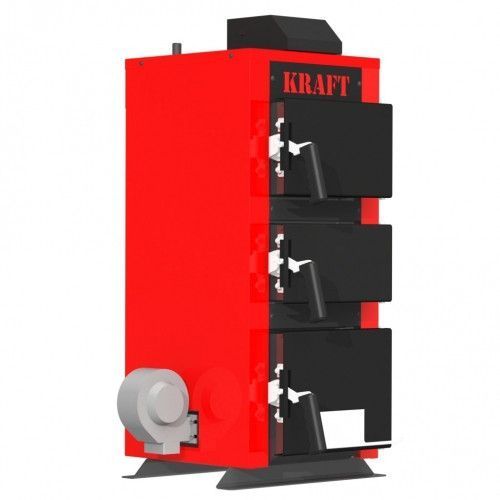 20 кВт Котел довготривалого горіння 5 мм сталь Kraft серия К, с автоматическим управлением UA3653 фото