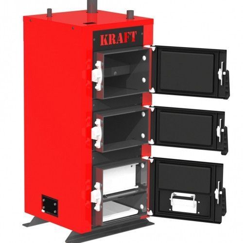 20 кВт Котел довготривалого горіння 5 мм сталь Kraft серия К, с ручным управлением UA3654 фото