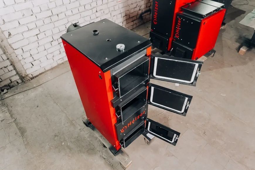 18кВт Котел холмова шахтного типа 4 мм Heizer Trio Plus UA8065 фото