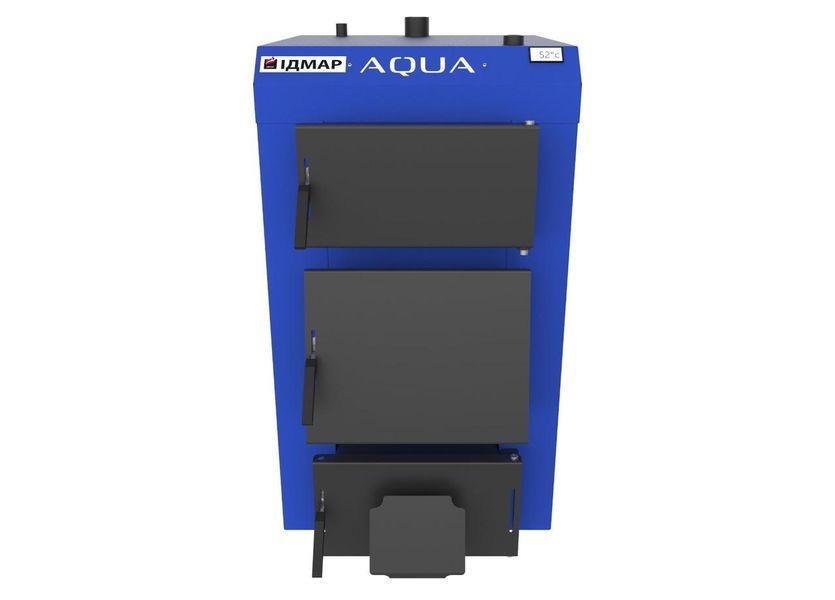30 кВт Котел довготривалого горіння 5 мм сталь Ідмар AQUA (АКВА), двоконтурний UA0783 фото
