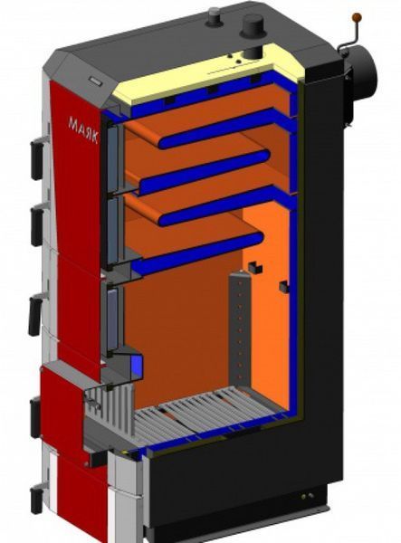 30 кВт Котел длительного горения 6 мм сталь МАЯК КТР-30 ECO MANUAL UNI TYPE-H UA8162 фото