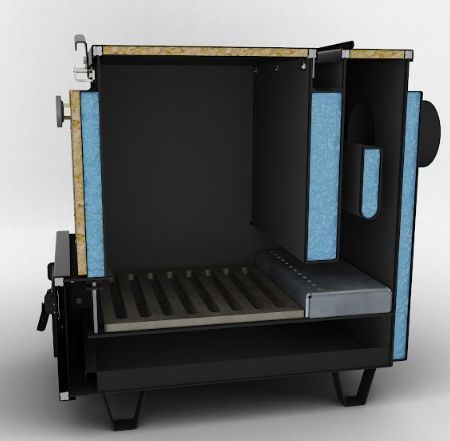 12кВт Котел холмова шахтного типу 4 мм Heizer Smart UA8046 фото