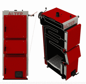 15 кВт Котел длительного горения 6 мм сталь Altep Duo Uni Plus, Комплект "Ручний" UA5569 фото